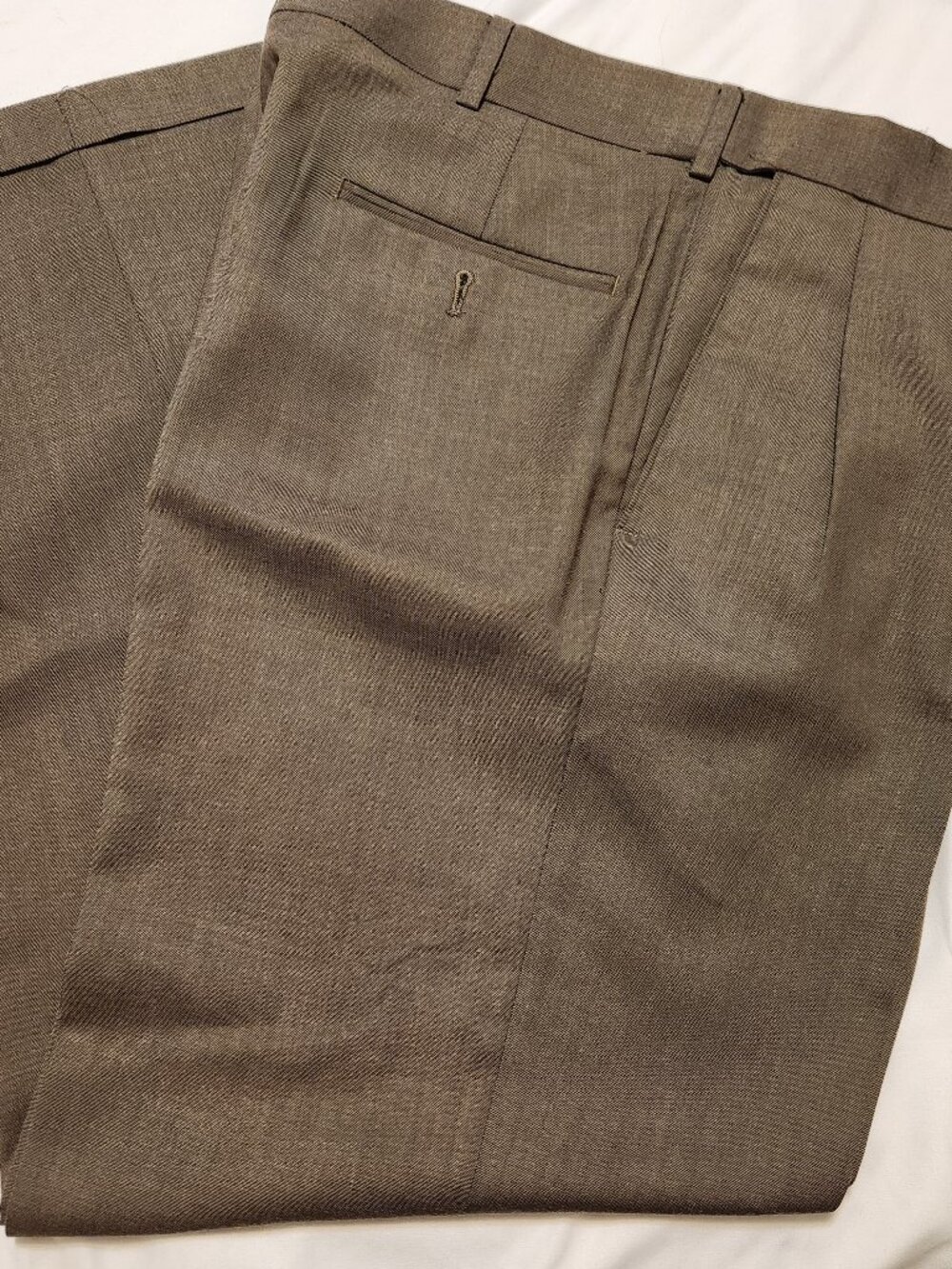 *Relisted: Stafford 34"x29½" Sharkskin Pleated Dress Pants